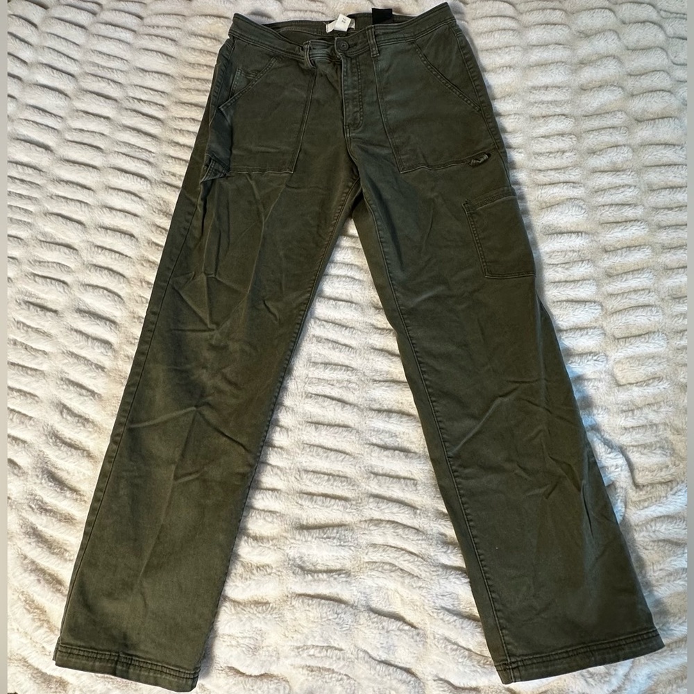 h&m ★ women's olive green skinny jeans [size 12]